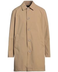 Herno - Camel Overcoat & Trench Coat Polyester - Lyst