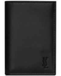 Saint Laurent - Tiny Cassandre Credit Card Wallet - Lyst