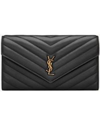 Saint Laurent - Cassandre Matelassé Large Flap Wallet - Lyst