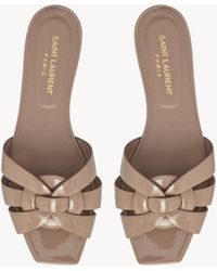 Saint Laurent - Tribute Patent Sandal - Lyst