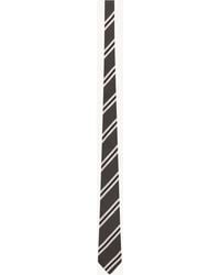 Saint Laurent - Striped Tie - Lyst