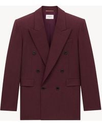 Saint Laurent - ジャケット（ウール キャンバス） - Lyst