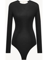 Saint Laurent - Cassandre Backless Bodysuit - Lyst