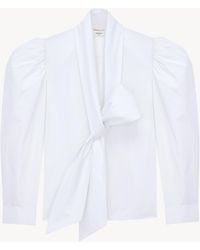 Saint Laurent - Balloon-Sleeve Blouse - Lyst