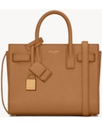 Saint Laurent - Sac De Jour En Cuir Grainé - Lyst