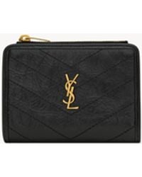 Saint Laurent - Niki Bi-Fold Wallet - Lyst