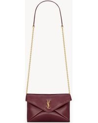 Saint Laurent - Cassandre Small Chain Pouch - Lyst