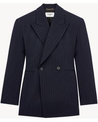 Saint Laurent - Double-Breasted Jacket - Lyst