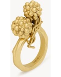 Saint Laurent - Cassandre Berry Charm Ring - Lyst