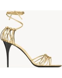 Saint Laurent - Babylone Sandals - Lyst
