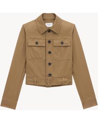 Saint Laurent - Giacca Cropped - Lyst
