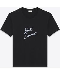 saint laurent signature t shirt replica