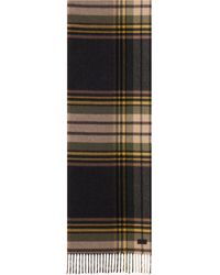 Saint Laurent - Écharpe Tartan En Cachemire Et Laine - Lyst