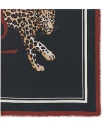 Saint Laurent - Square Scarf - Lyst