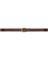 Saint Laurent - Cassandre Rectangular Buckle Belt - Lyst