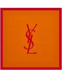 Saint Laurent - Cassandre Square Scarf - Lyst