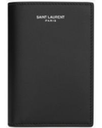 Saint Laurent - Paris Credit Card Wallet - Lyst