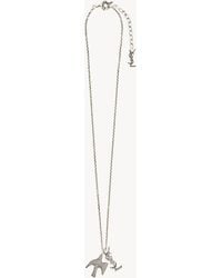 Saint Laurent - Cassandre Dove Necklace - Lyst