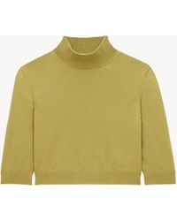 Saint Laurent - Saint Laone Sizerent クロップドトップ（ウール） - Lyst