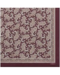 Saint Laurent - Grand Carré En Charmeuse De Soie Paisley - Lyst