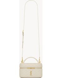 Saint Laurent - Gaby Mini Quilted Leather Vanity Bag - Lyst