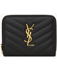 Saint Laurent - Cassandre Matelassé Wallet - Lyst