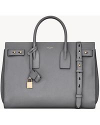 Saint Laurent - Sac De Jour Medium Souple En Cuir Grainé - Lyst