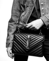 ysl college medium black