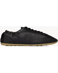 Saint Laurent - "Lewis" Leather Sneakers - Lyst