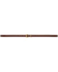 Saint Laurent - Cassandre Extra Thin Belt - Lyst