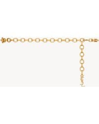 Saint Laurent - Cassandre Graduated Chain Belt - Lyst