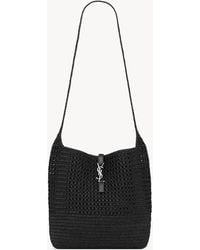 Saint Laurent - Saint Laone Sizerent Le 5 À 7 ミディアムトート （ラフィアクロシェ） - Lyst