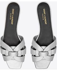 tribute mules in patent leather