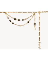 Saint Laurent - Cassandre Chain Belt - Lyst