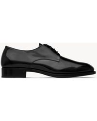 Saint Laurent - Adrien Derbys Aus Glasiertem Leder - Lyst