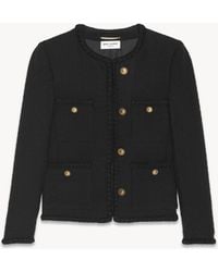 Saint Laurent - Giacca Corta - Lyst