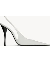 Saint Laurent - P. A.R. I.S. Slingback Pumps - Lyst
