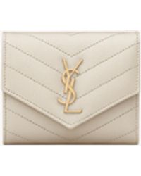 Saint Laurent - Cassandre Matelassé Multi-Folded Wallet - Lyst