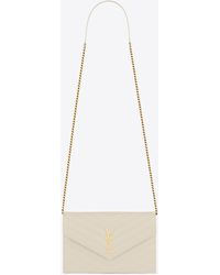 ysl cassandre envelope chain wallet