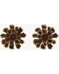 Saint Laurent - Sunburst Earrings - Lyst