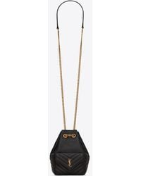 Saint Laurent - Nano Logo Quilted Leather Bucket Bag - Lyst