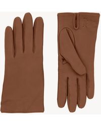 Saint Laurent - Cassandre Gants En Cuir, Cachemire Et Laine - Lyst