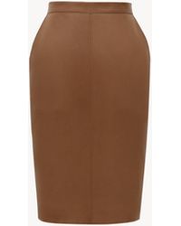 Saint Laurent - Saint Laone Sizerent Cassandre Pencil Skirt - Lyst