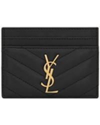 Saint Laurent - "Cassandre Matelassè" Cards Holder - Lyst
