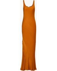 Saint Laurent - Draped Tank Dress - Lyst