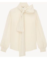 Saint Laurent - Lavallière Blouse - Lyst