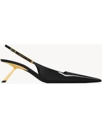 Saint Laurent - Lee Slingback Pumps - Lyst
