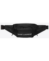 Saint Laurent - Nuxx Crossbody-Tasche Aus Nylon Schwarz - Lyst