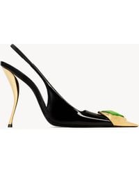 Saint Laurent - Loulou Slingback Pumps - Lyst