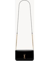 Saint Laurent - Cassandre Strap Leather Phone Case - Lyst